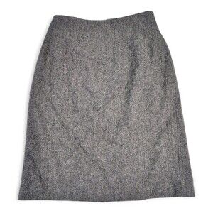 Savannah Vintage Grey Wool Pencil Skirt Sz 6